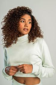 STRIX Dámská mikina Essential High-Neck Moon Grey