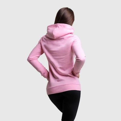 GymBeam Dámská mikina PRO Hoodie Baby Pink
