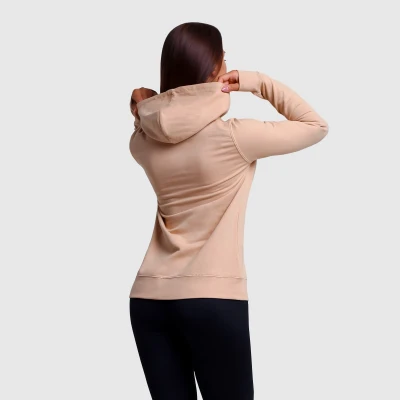 GymBeam Dámská mikina PRO Hoodie Sand