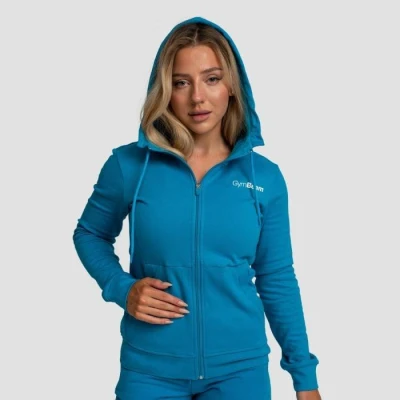 GymBeam Dámská mikina se zipem Limitless Aquamarine GymBeam Dámská mikina se zipem Limitless Aquamarine