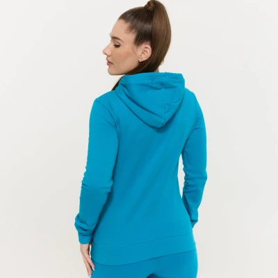 GymBeam Dámská mikina se zipem Limitless Aquamarine
