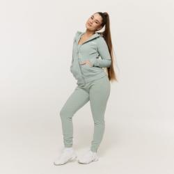 GymBeam Dámská mikina se zipem Limitless Eucalypt