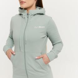 GymBeam Dámská mikina se zipem Limitless Eucalypt