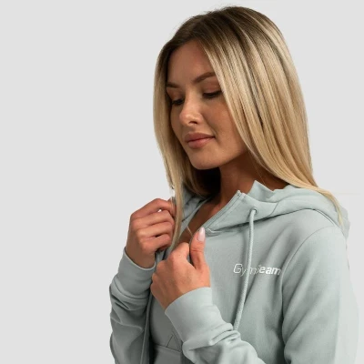 GymBeam Dámská mikina se zipem Limitless Eucalypt POUZE XXL (VÝPRODEJ)