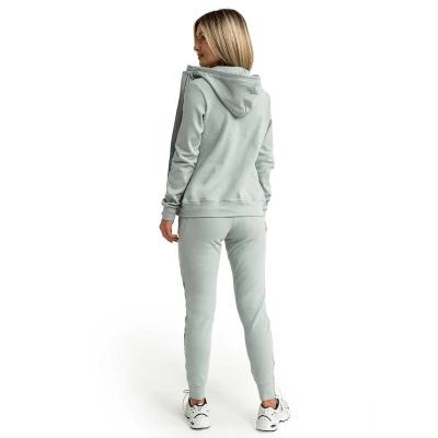 GymBeam Dámská mikina se zipem Limitless Eucalypt POUZE XXL (VÝPRODEJ)