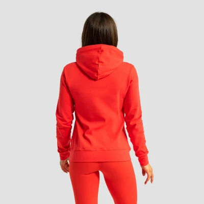 GymBeam Dámská mikina se zipem Limitless Hot Red