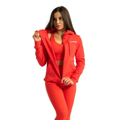 GymBeam Dámská mikina se zipem Limitless Hot Red