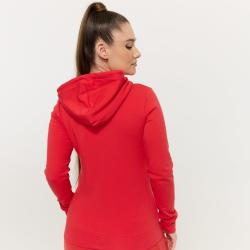 GymBeam Dámská mikina se zipem Limitless Hot Red