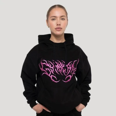 GymBeam Dámská mikina Thorn Black GymBeam Dámská mikina Thorn Black