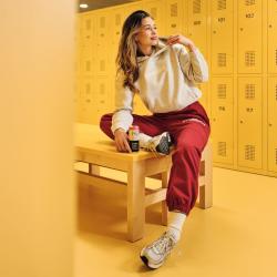 GymBeam Dámská mikina Varsity Grey