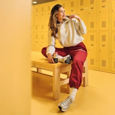 GymBeam Dámská mikina Varsity Grey