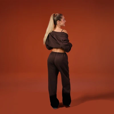 GymBeam Dámská mikina Zip-Up NEO Mocha