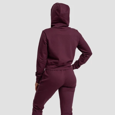 GymBeam Dámská mikina Zip-up TRN Eggplant