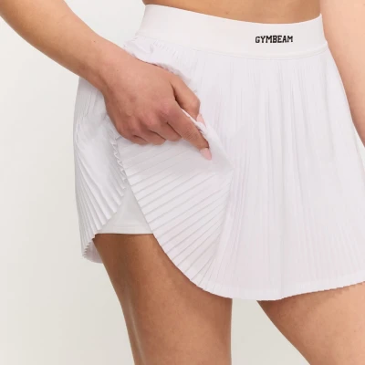 GymBeam Varsity White dámská sukně