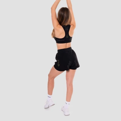GymBeam Pace Black dámské 2in1 šortky