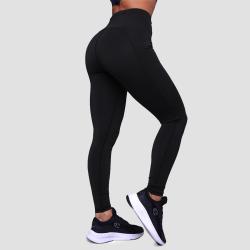 GymBeam Dámské běžecké legíny Pulse Black