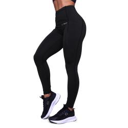 GymBeam Dámské běžecké legíny Pulse Black