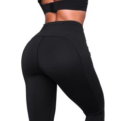 GymBeam Dámské běžecké legíny Pulse Black