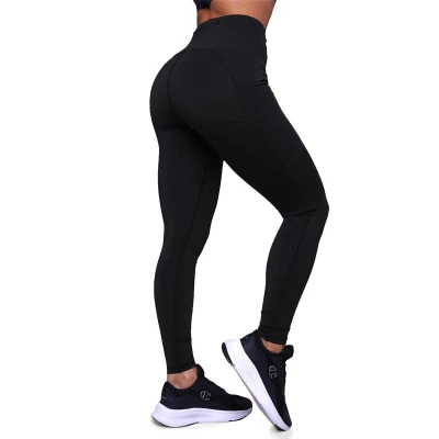 GymBeam Dámské běžecké legíny Pulse Black