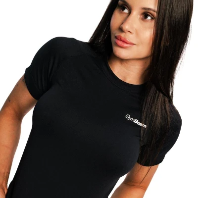 GymBeam Pulse X Black dámské běžecké triko