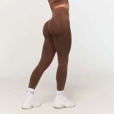 GymBeam Dámské bezešvé legíny Fierce Brown