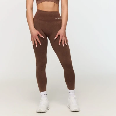 GymBeam Dámské bezešvé legíny Fierce Brown