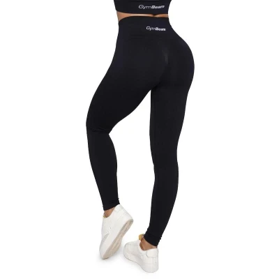 GymBeam Dámské bezešvé legíny Lift Black POUZE L (VÝPRODEJ)