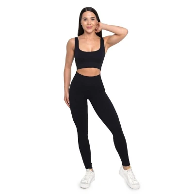 GymBeam Dámské bezešvé legíny Lift Black POUZE L (VÝPRODEJ)