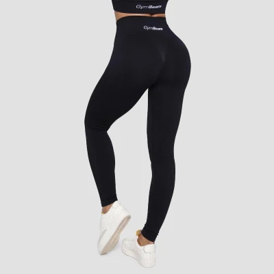 GymBeam Dámské bezešvé legíny Lift Black POUZE M (VÝPRODEJ)