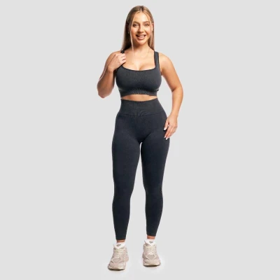 GymBeam Dámské bezešvé legíny Lift Coal