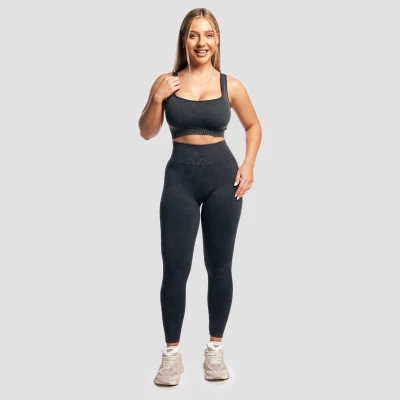 GymBeam Dámské bezešvé legíny Lift Coal