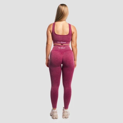 GymBeam Dámské bezešvé legíny Lift Plum