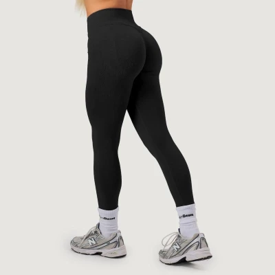 GymBeam Dámské bezešvé legíny NEO Black