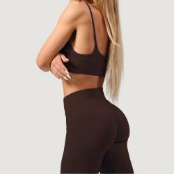 GymBeam Dámske bezšvové legíny NEO Mocha