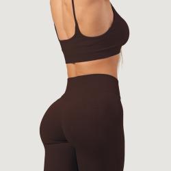 GymBeam Dámske bezšvové legíny NEO Mocha