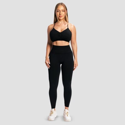 GymBeam Dámské Bezešvé Legíny Sculpt Black