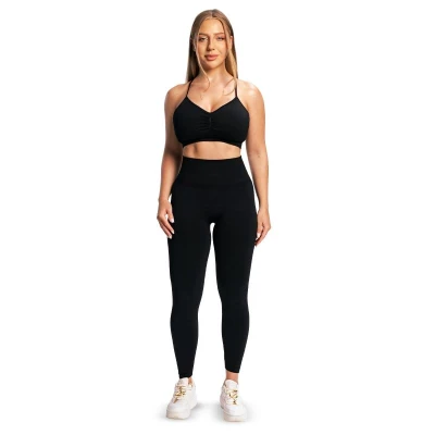 GymBeam Dámské Bezešvé Legíny Sculpt Black