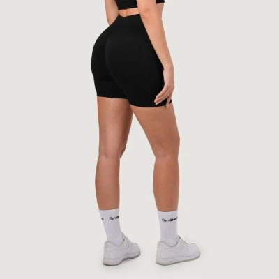GymBeam Dámské bezešvé šortky NEO Black