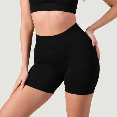 GymBeam Dámské bezešvé šortky NEO Black