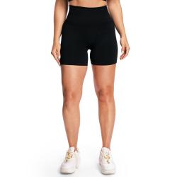 GymBeam Dámské bezešvé šortky Sculpt Black