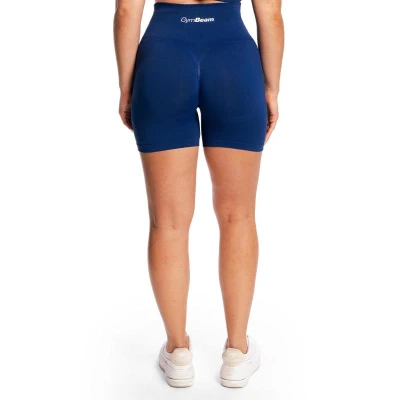 GymBeam Dámské bezešvé šortky Sculpt Navy