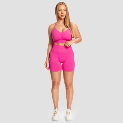 GymBeam Dámské bezešvé šortky Sculpt Rose