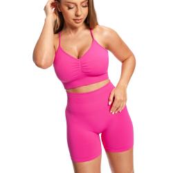 GymBeam Dámské bezešvé šortky Sculpt Rose