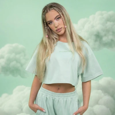 GymBeam Dámské cropped tričko Mochi Green