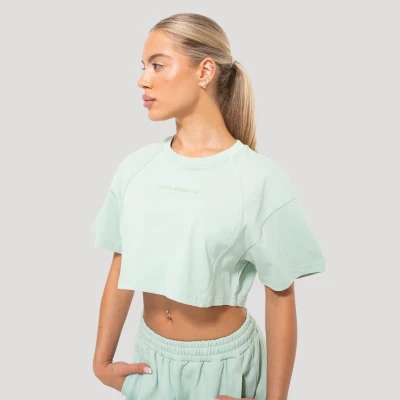 GymBeam Dámské cropped tričko Mochi Green