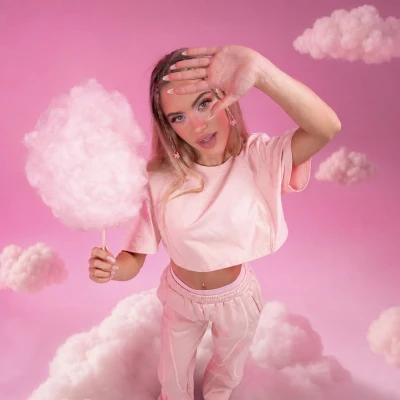 GymBeam Dámské cropped tričko Mochi Pink