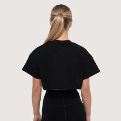 GymBeam Dámske cropped tričko Thrive Black
