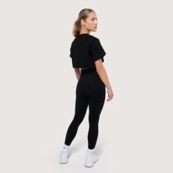 GymBeam Dámske cropped tričko Thrive Black
