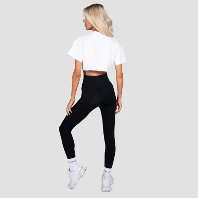 GymBeam Thrive White dámské cropped tričko