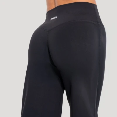 GymBeam Straight Flow Black dámské kalhoty